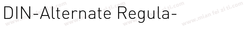 DIN-Alternate Regula字体转换